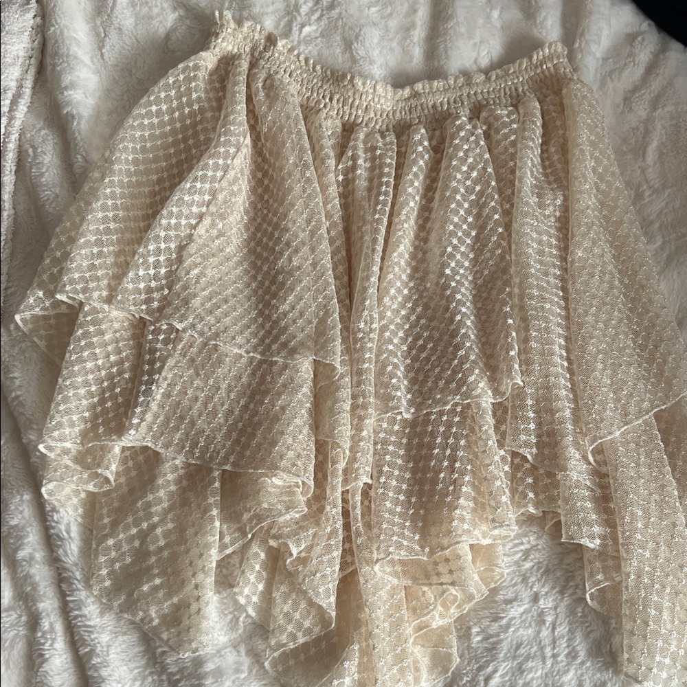 Free People All Seasons Half Slip Lace Tiered Skirt - Picture 4 of 5